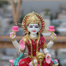 Handcrafted White Marble Lakshmi Maa Idol | 15 Inch