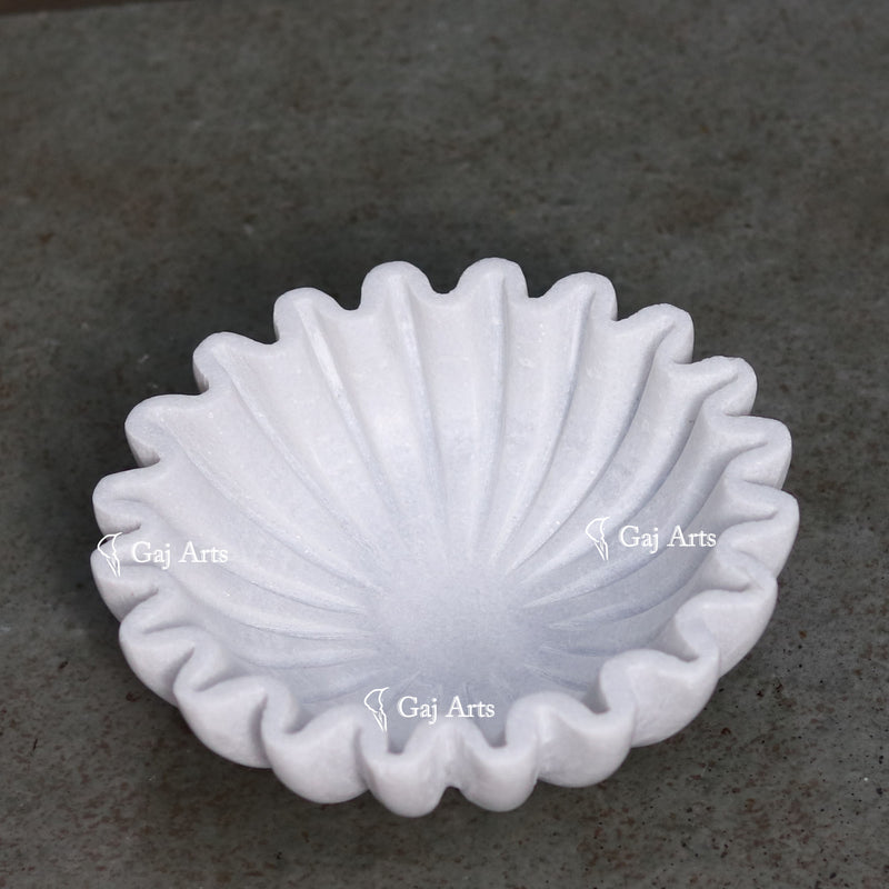 Marble Flower Bowl 6"