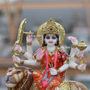 White Marble Durga Maa Idol | 12 Inch