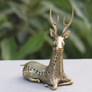 Dhokra Art Sitting Deer  4"