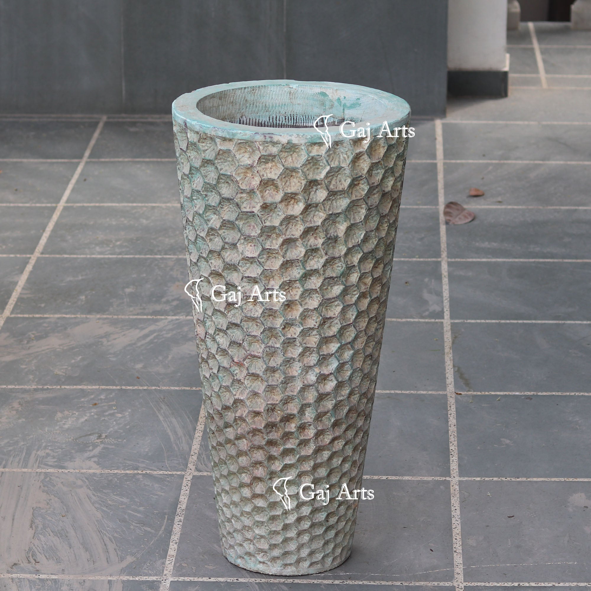 Classic Teak Sandstone Planter | 36 Inch