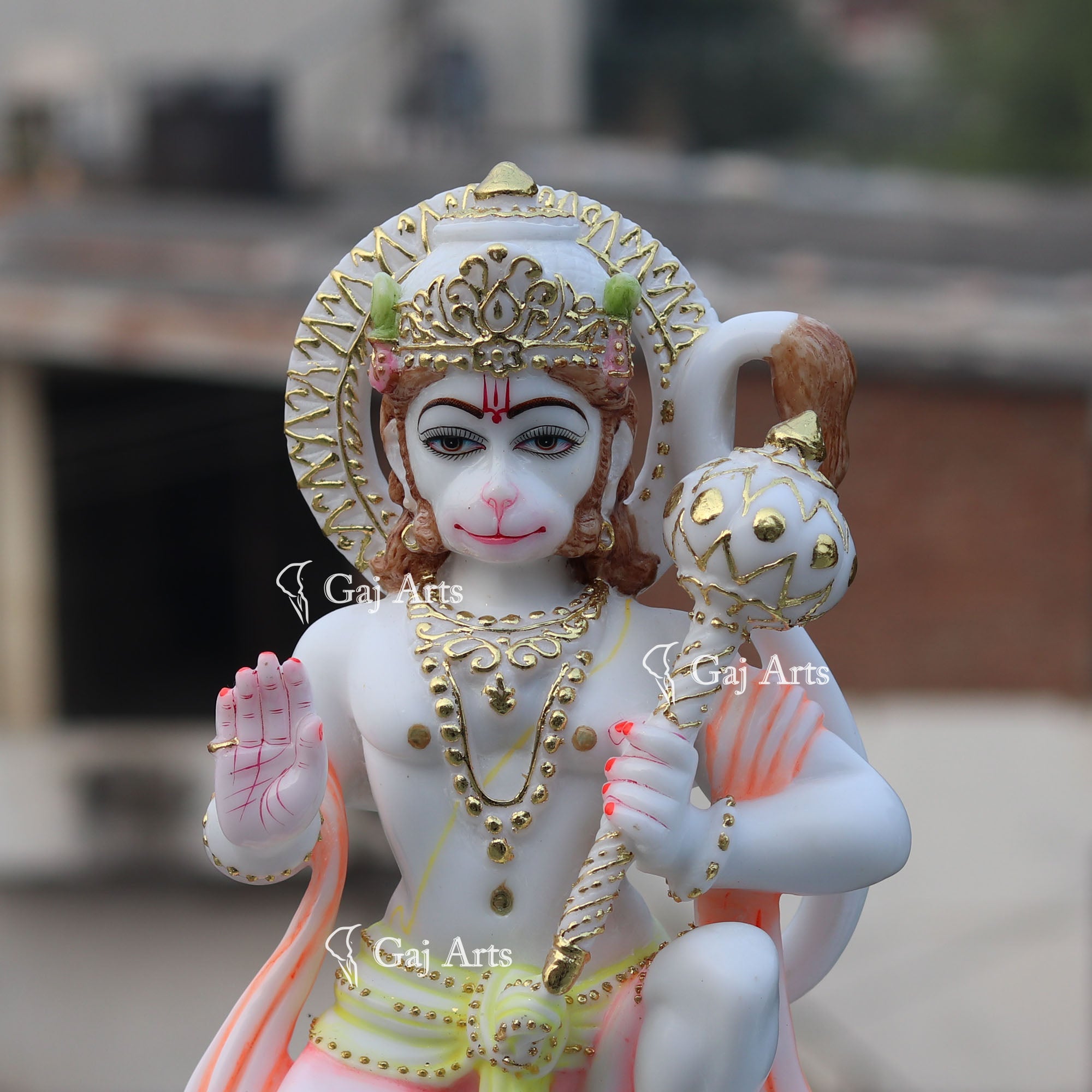 Marble Hanuman Ji Idol | 15 Inch