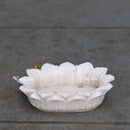 Marble Flower Bowl 9”