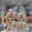 White Marble Shiv Parivar Idol | 7 Inch