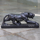 Black Marble Panther Sculpture | 24 Inch