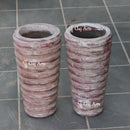 Earthy Teak Sandstone Planter | 30 Inch