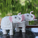 Korean Marble  Elephant Statue | 9 Inch