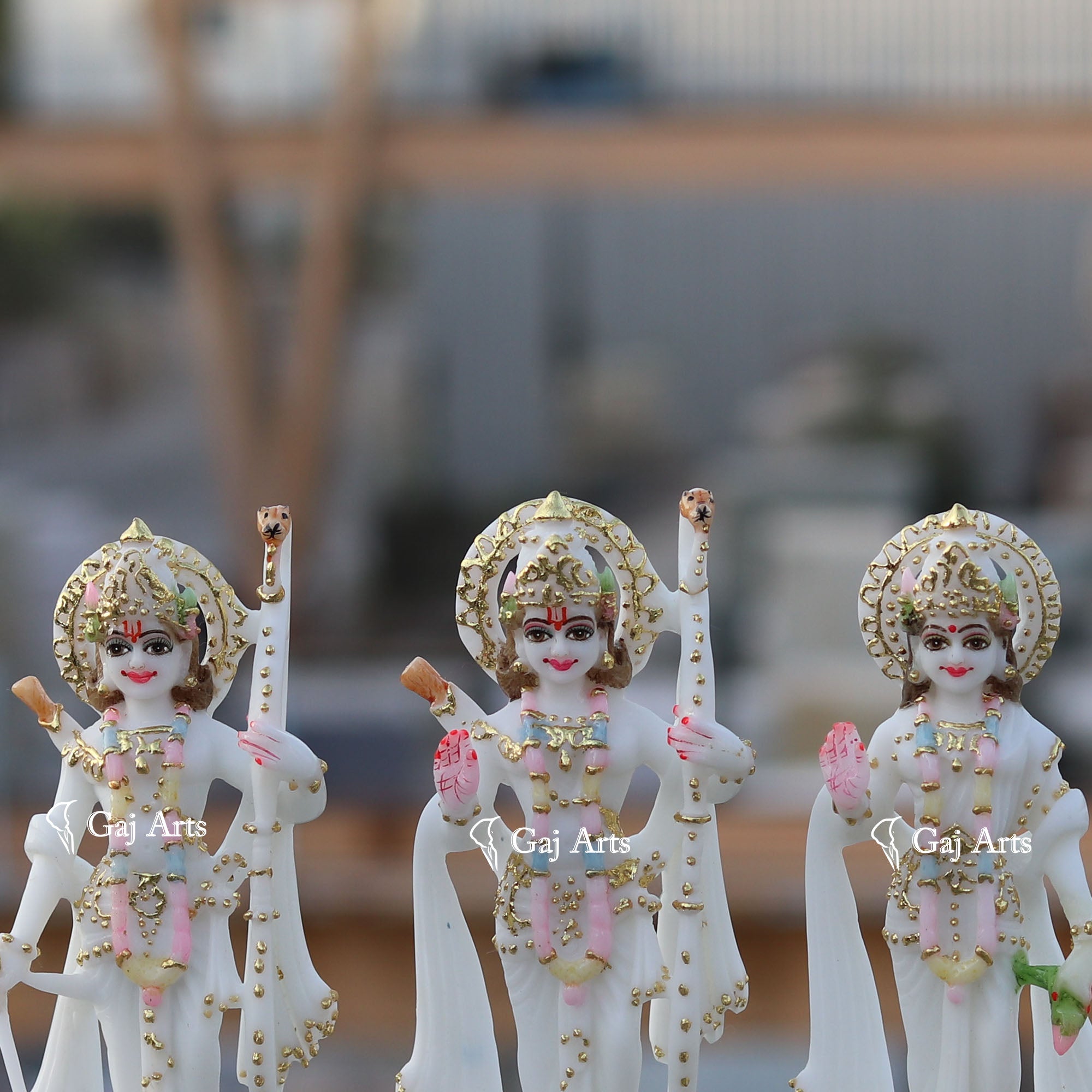 Marble Ethiopia Ram Jodi Idol | 7 Inch