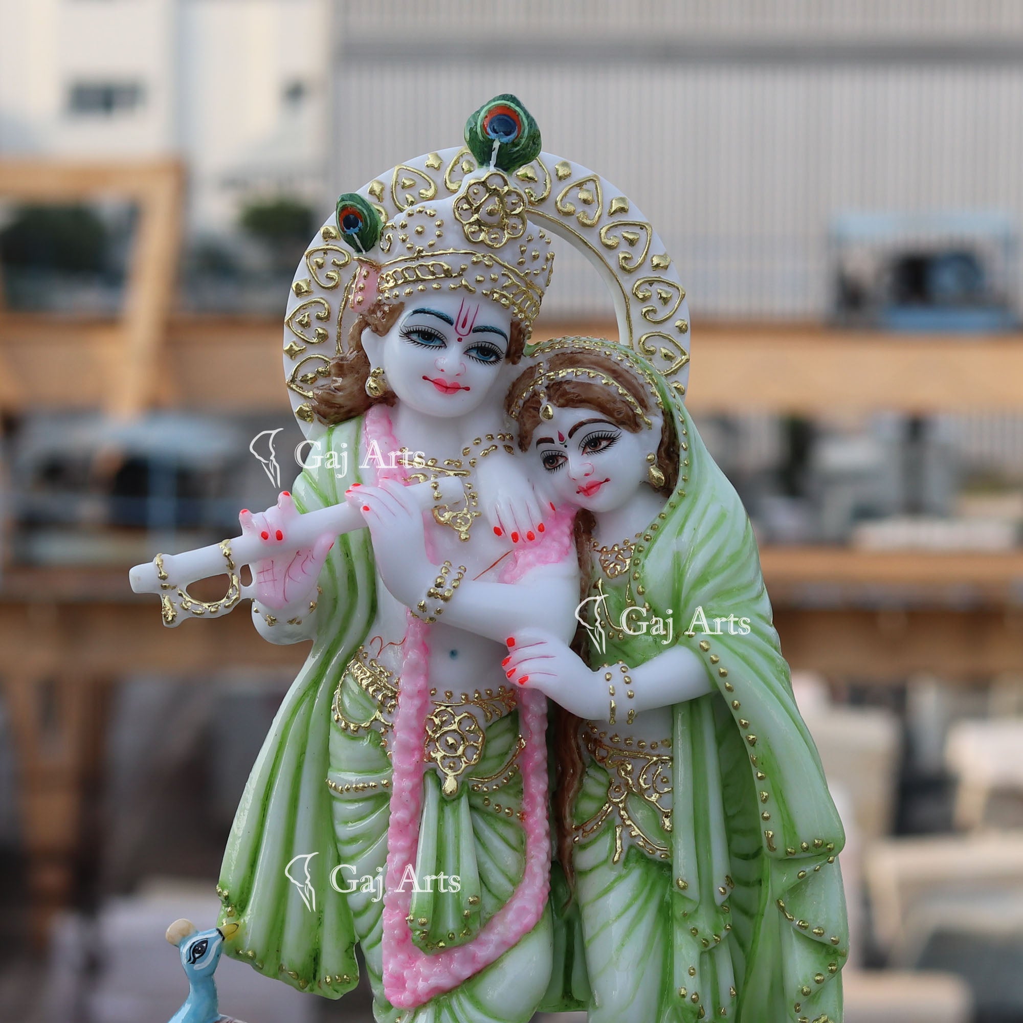 Marble Radha Krishna Jodi Idol | 15 Inch