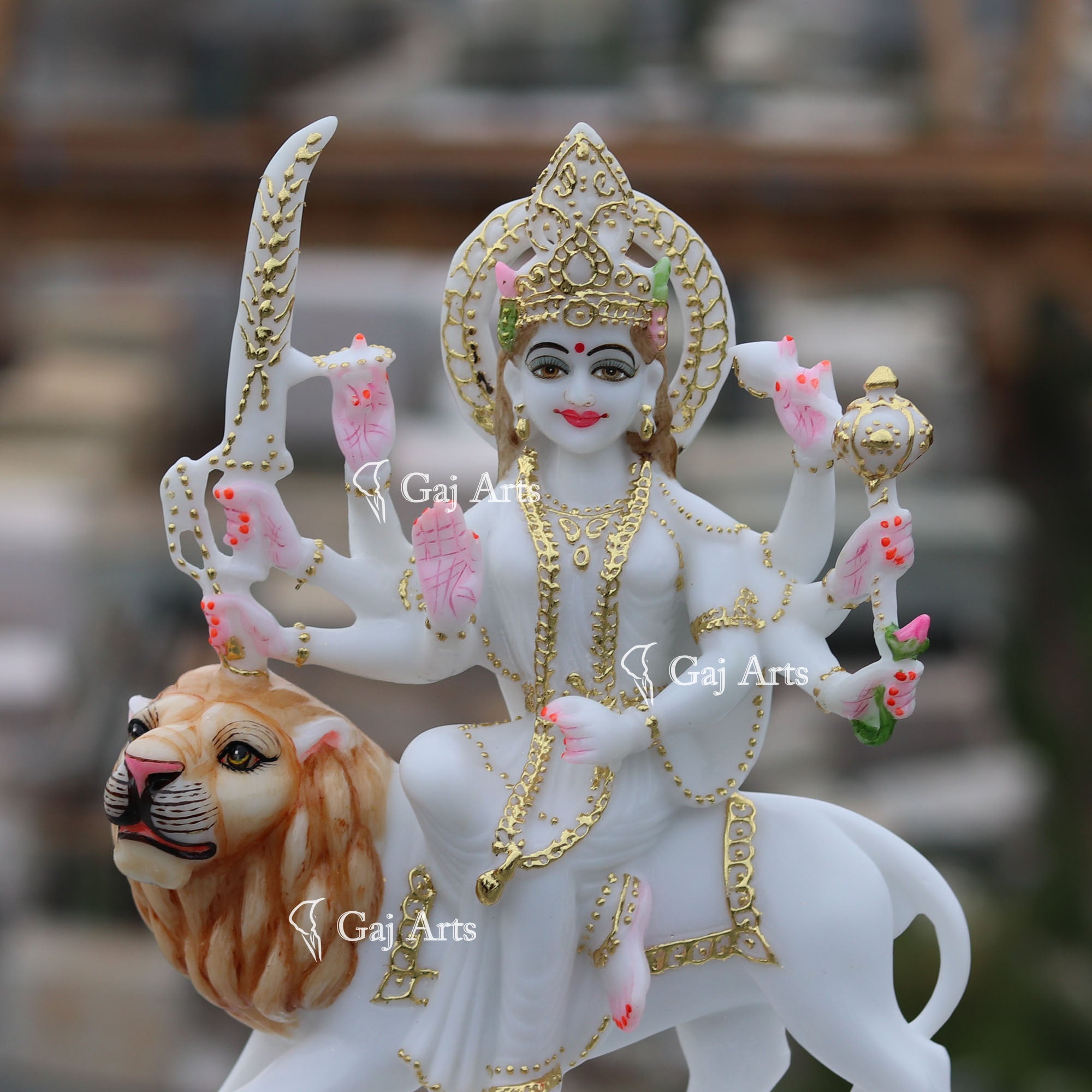 Marble Durga Maa Statue | 12 Inch