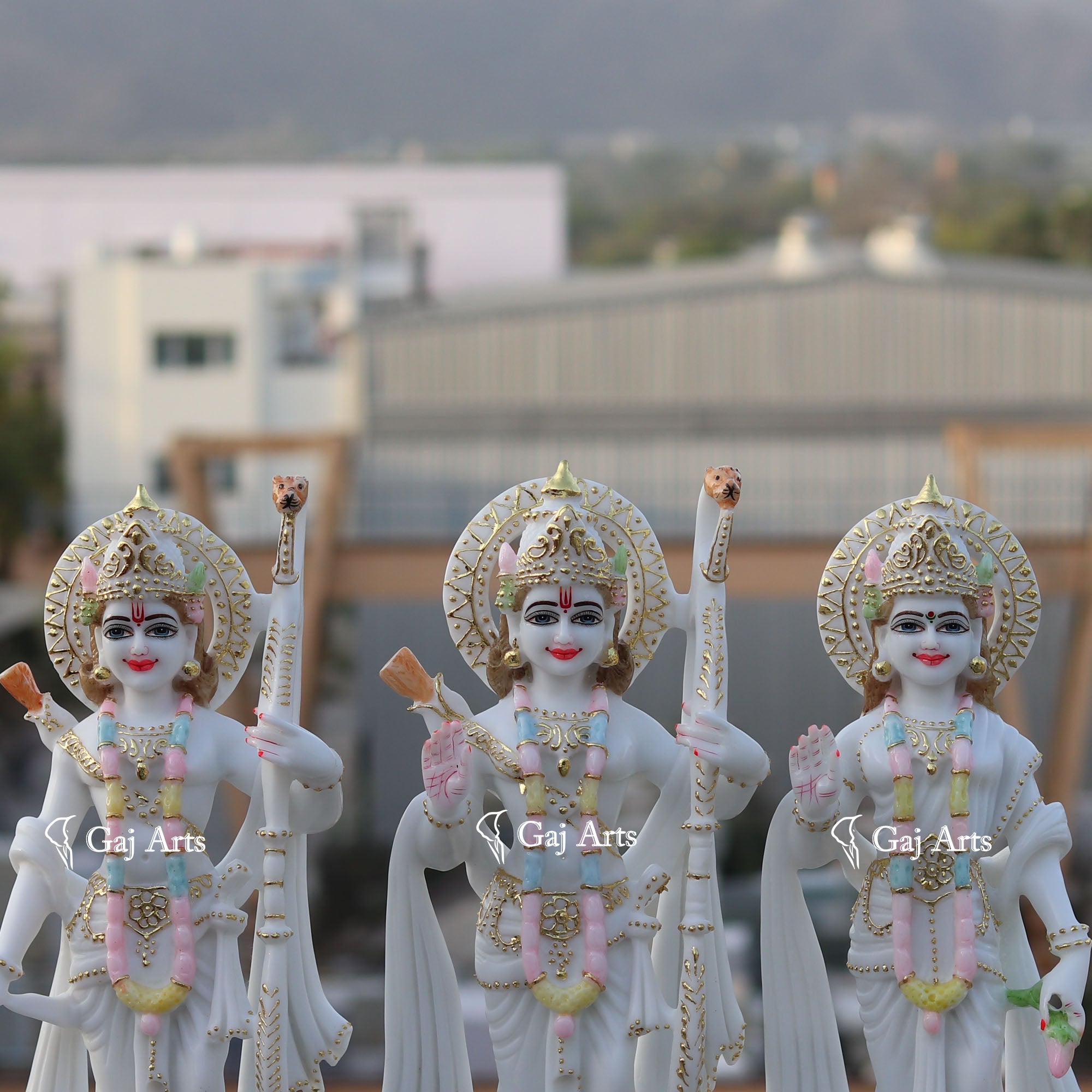 Ethiopia Marble Ram Jodi Idol | 18 Inch