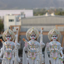 Ethiopia Marble Ram Jodi Idol | 18 Inch