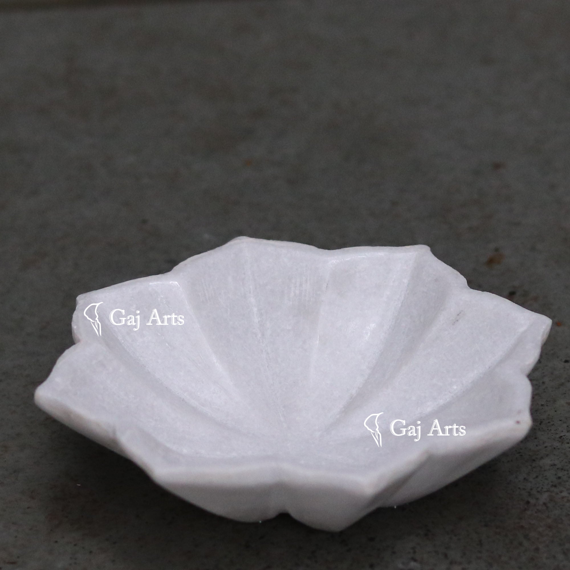 White Marble Compact Flower Bowl | 5 Inch