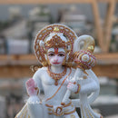 Ethiopia Marble Hanuman Ji Idol | 12 Inch