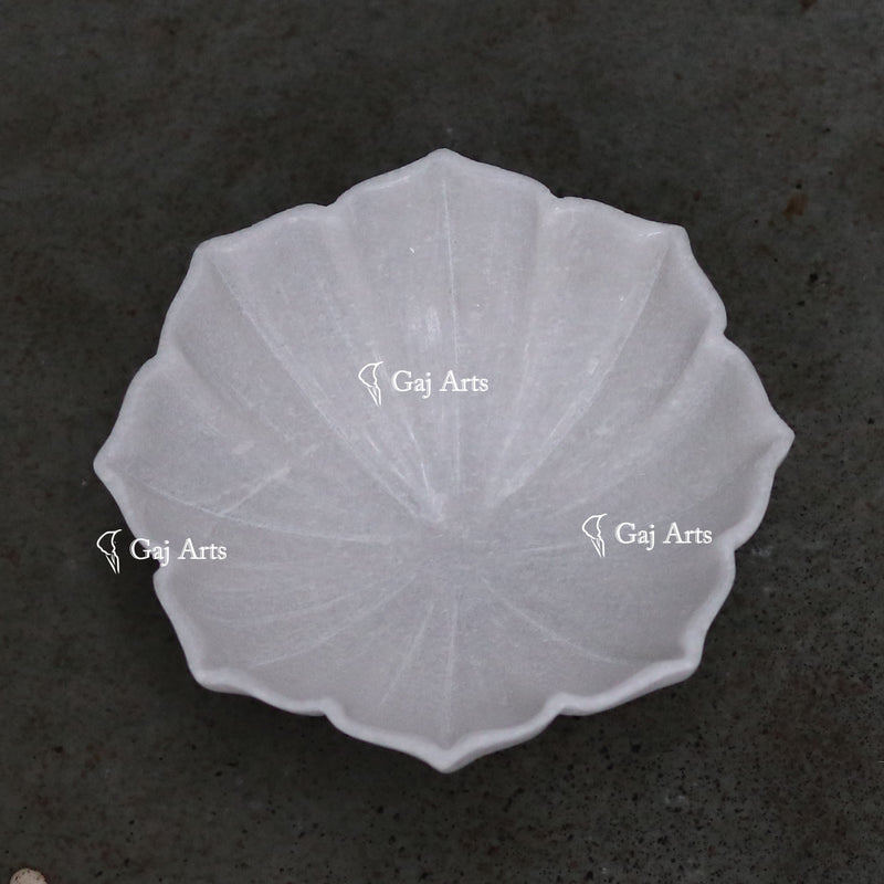 Marble Flower Bowl 6"