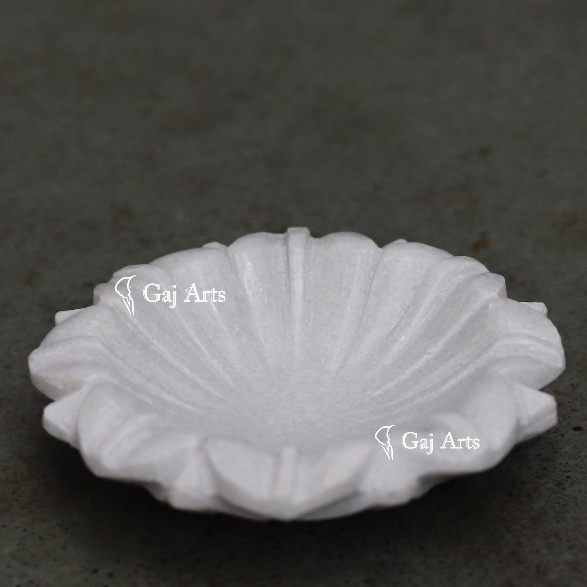 White Marble Flower Bowl | 5 Inch