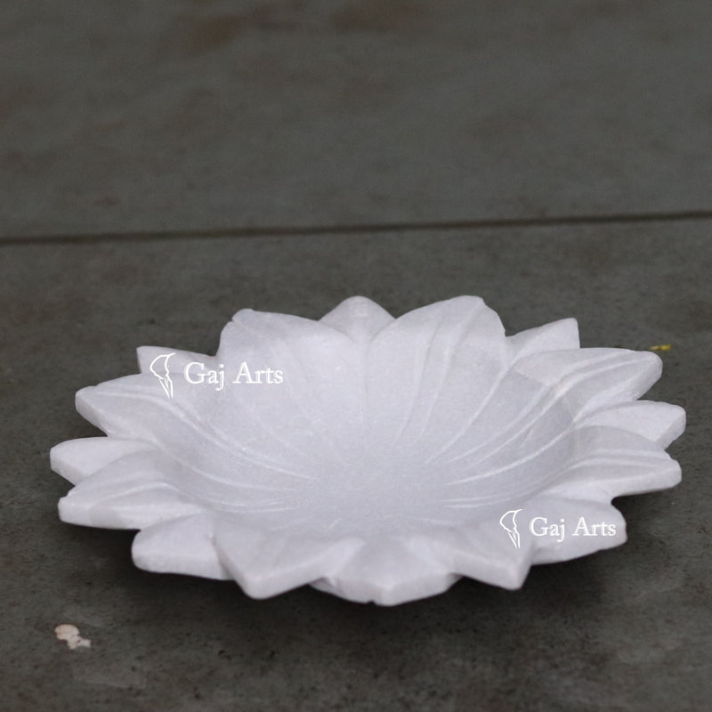 Marble Flower Bowl 9"