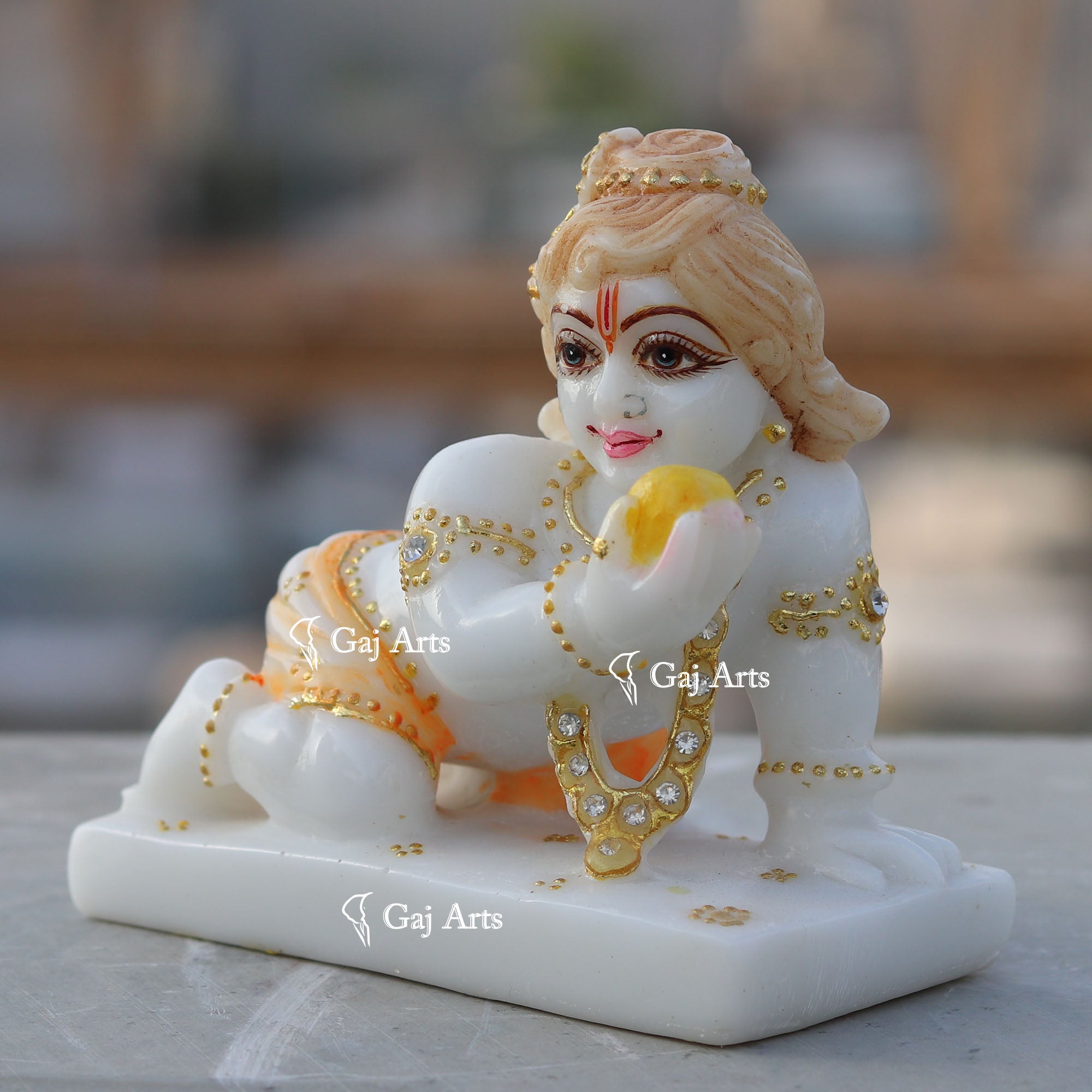 White Marble Bal Gopal Idol | 5 Inch