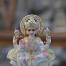 White Marble Lakshmi Mata Statue | 7 Inch