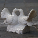 White Marble Pigeon Sculpture | 18 Inch