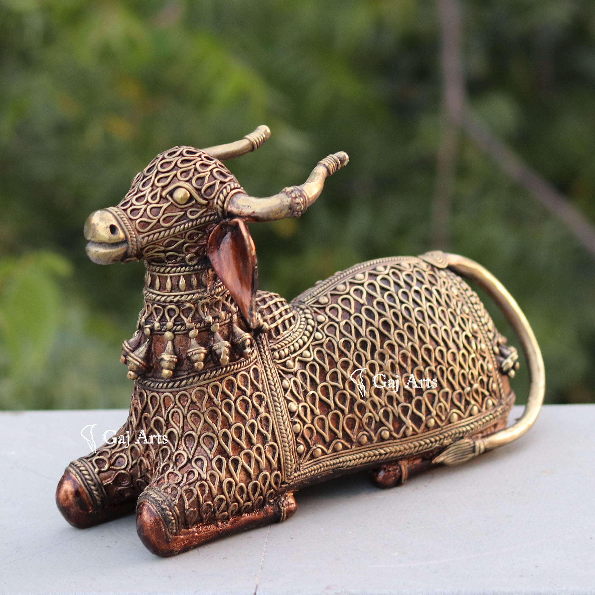 Bastar Dhokra Art Nandi Idol | 11 Inch