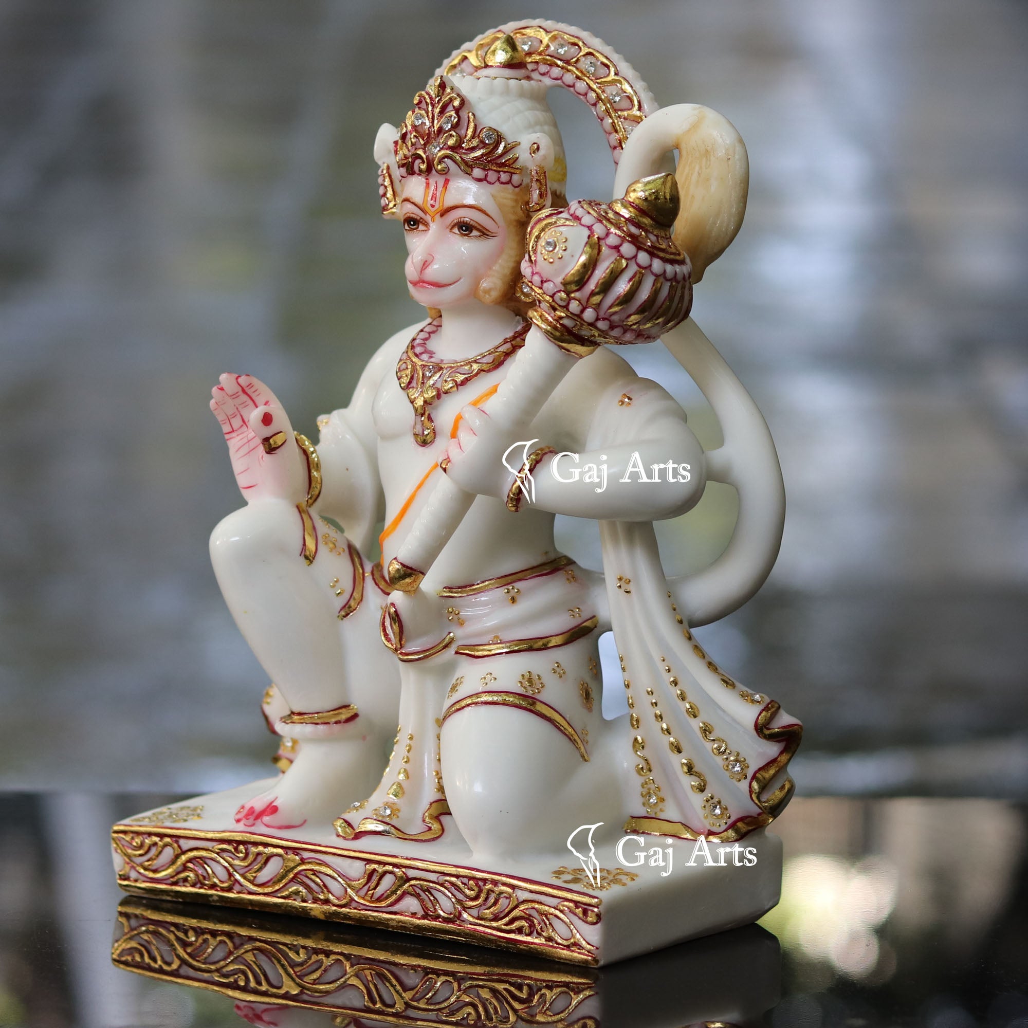Marble Hanuman Ji Idol | 12 Inch