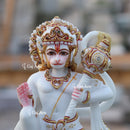 Ethiopia Marble Hanuman Ji Idol | 9 Inch