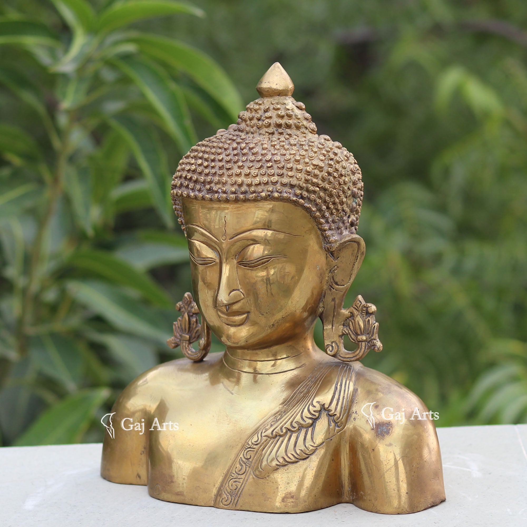 Brass Buddha Statue | 12 Inch
