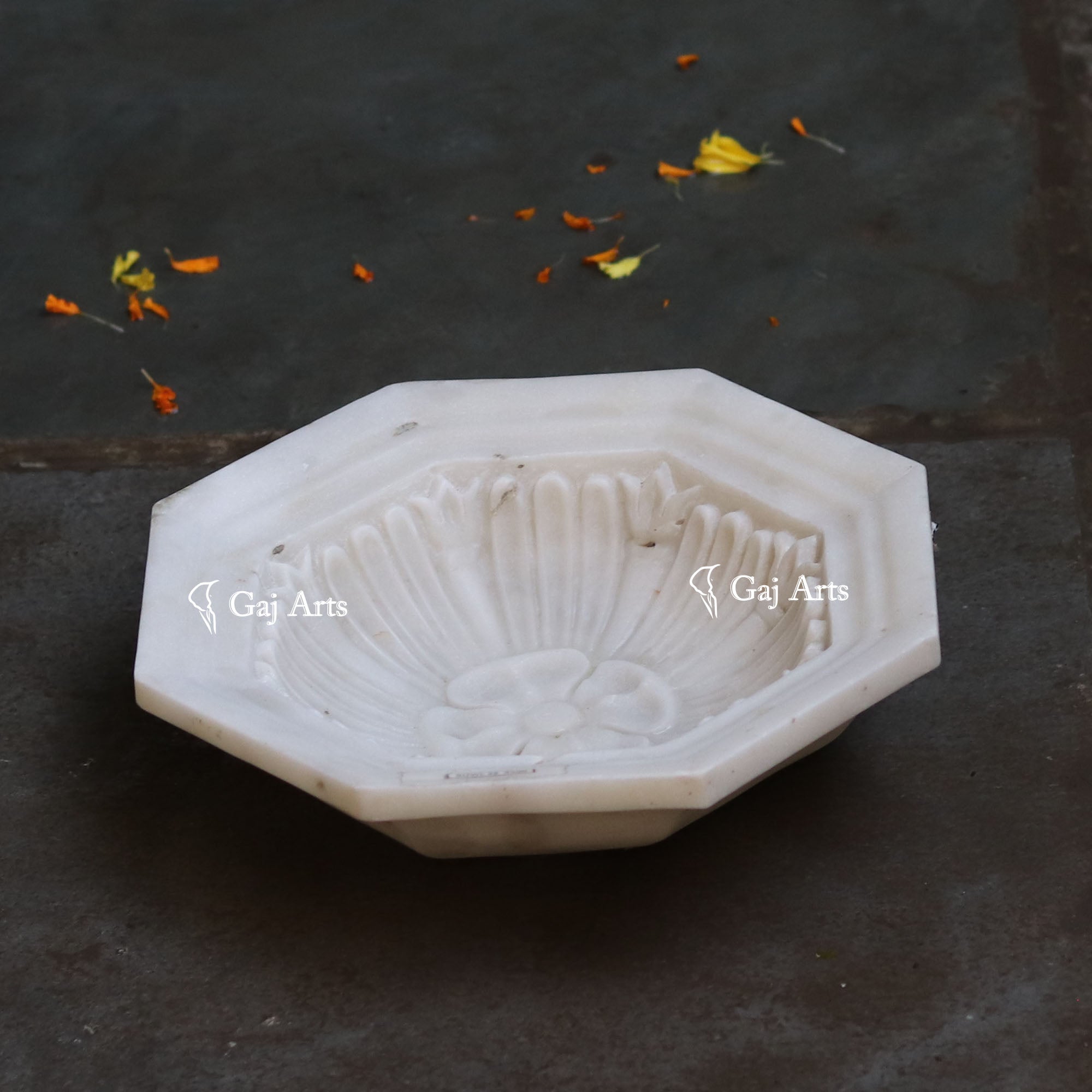 White Marble Premium Decorative Bowl | 12 Inch