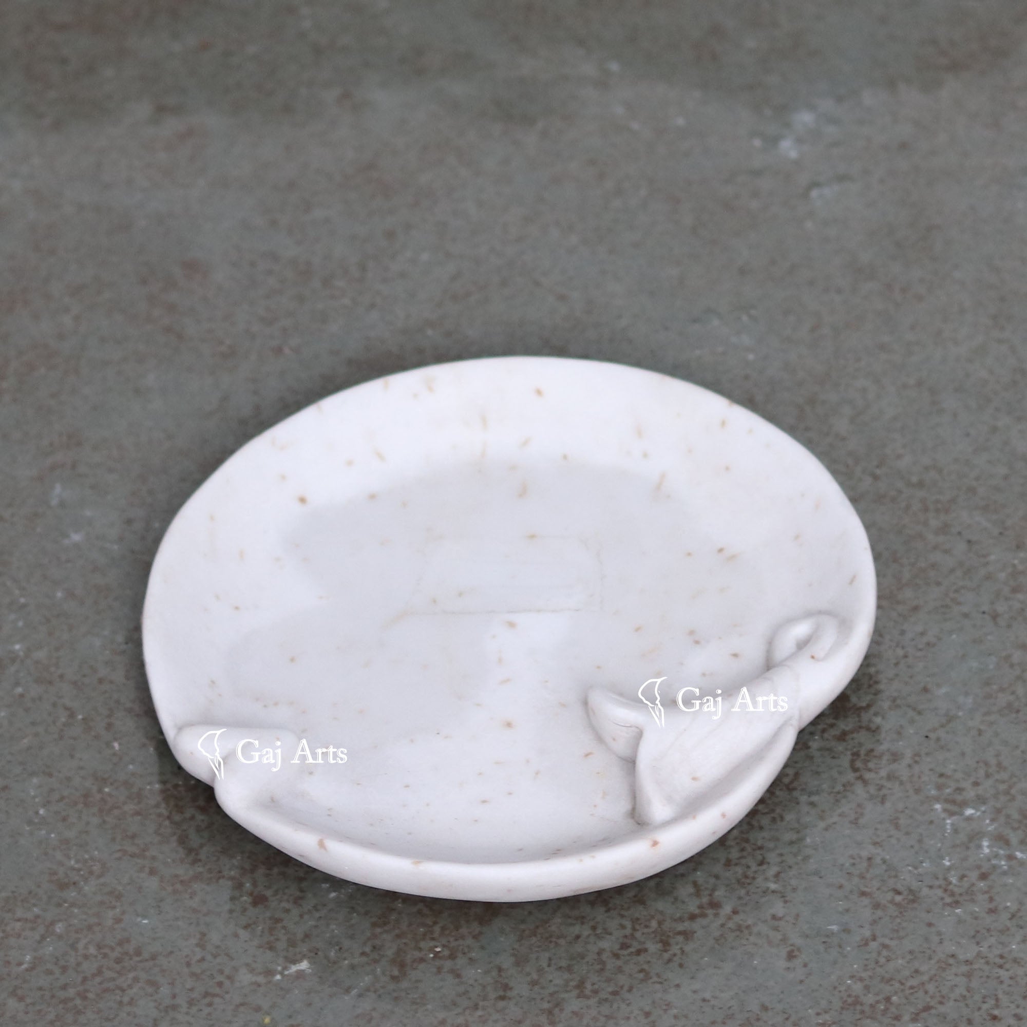 White Marble Decorative Blossom Bowl | 6 Inch