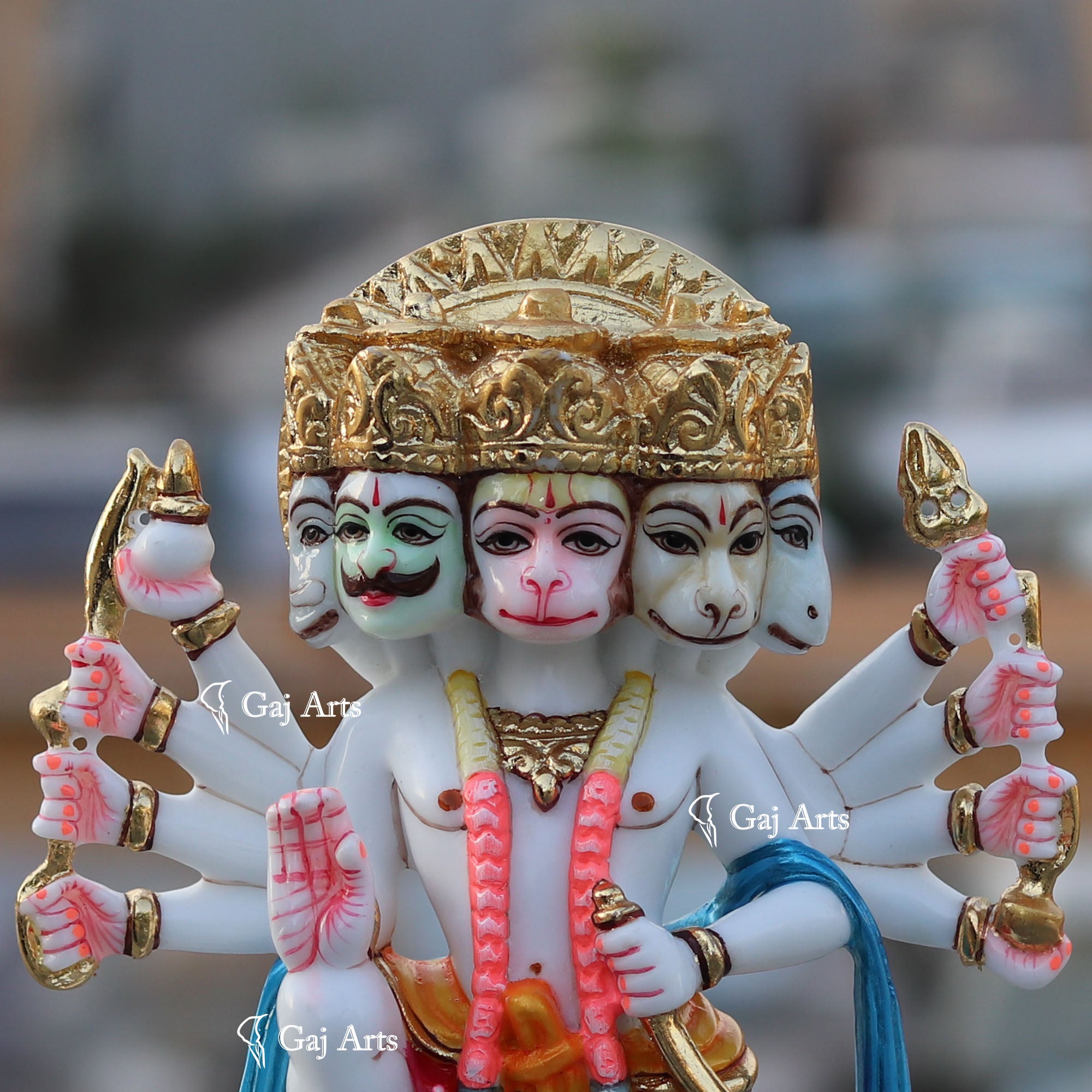 Panchmukhi Hanuman Ji Idol | 9 Inch