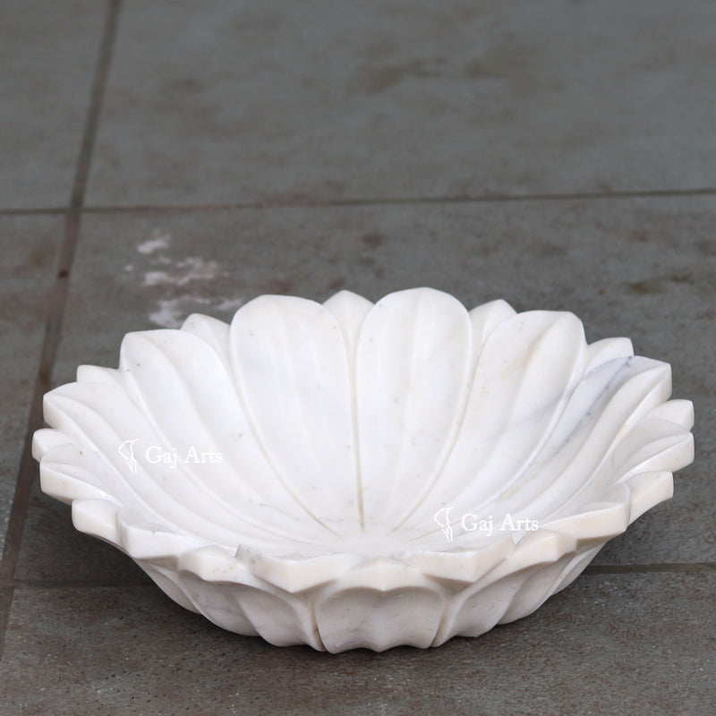 Marble Flower Bowl 15”