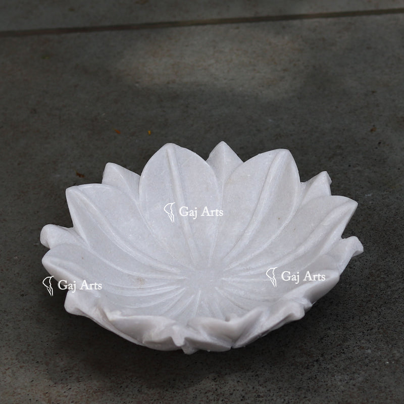 Marble Flower Bowl 9"