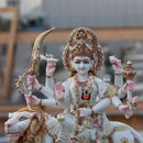 Marble Durga Mata Idol | 18 Inch