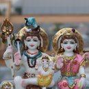 White Marble Shiv Parivar Statue | 16 Inch