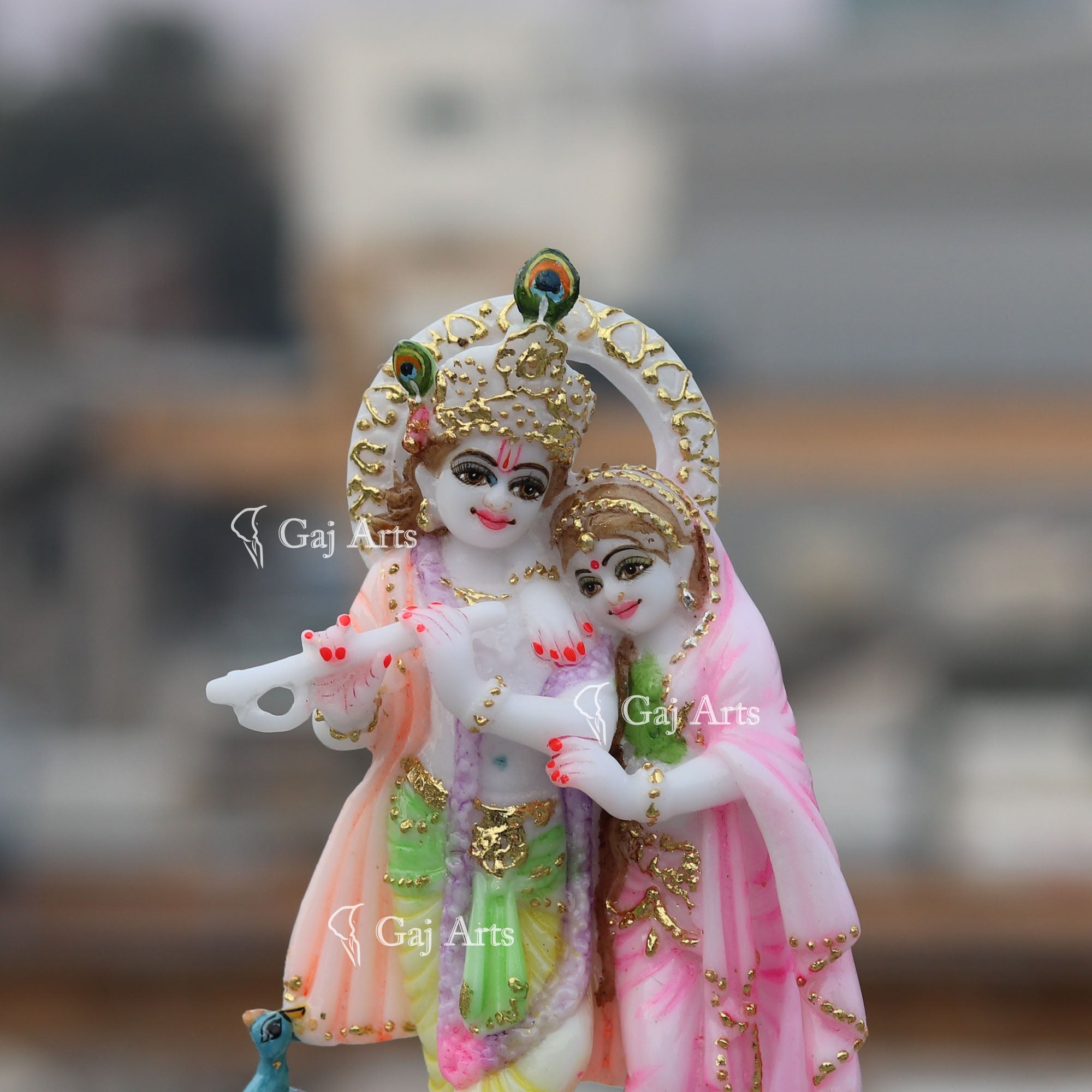 Flute Harmony Radha Krishna Idol | 7 Inch