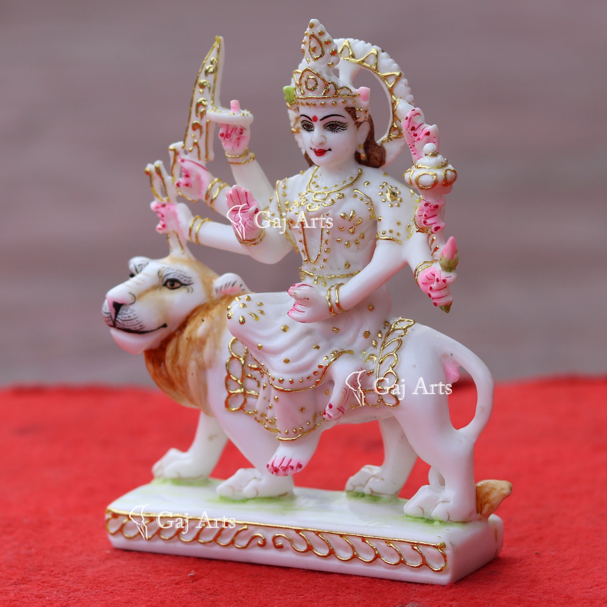 Marble Durga Mata Statue | 6 Inch