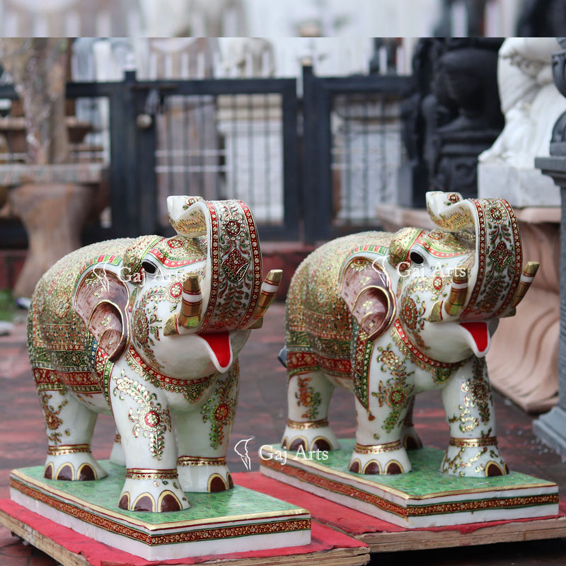 Meenakari Elephant 28"