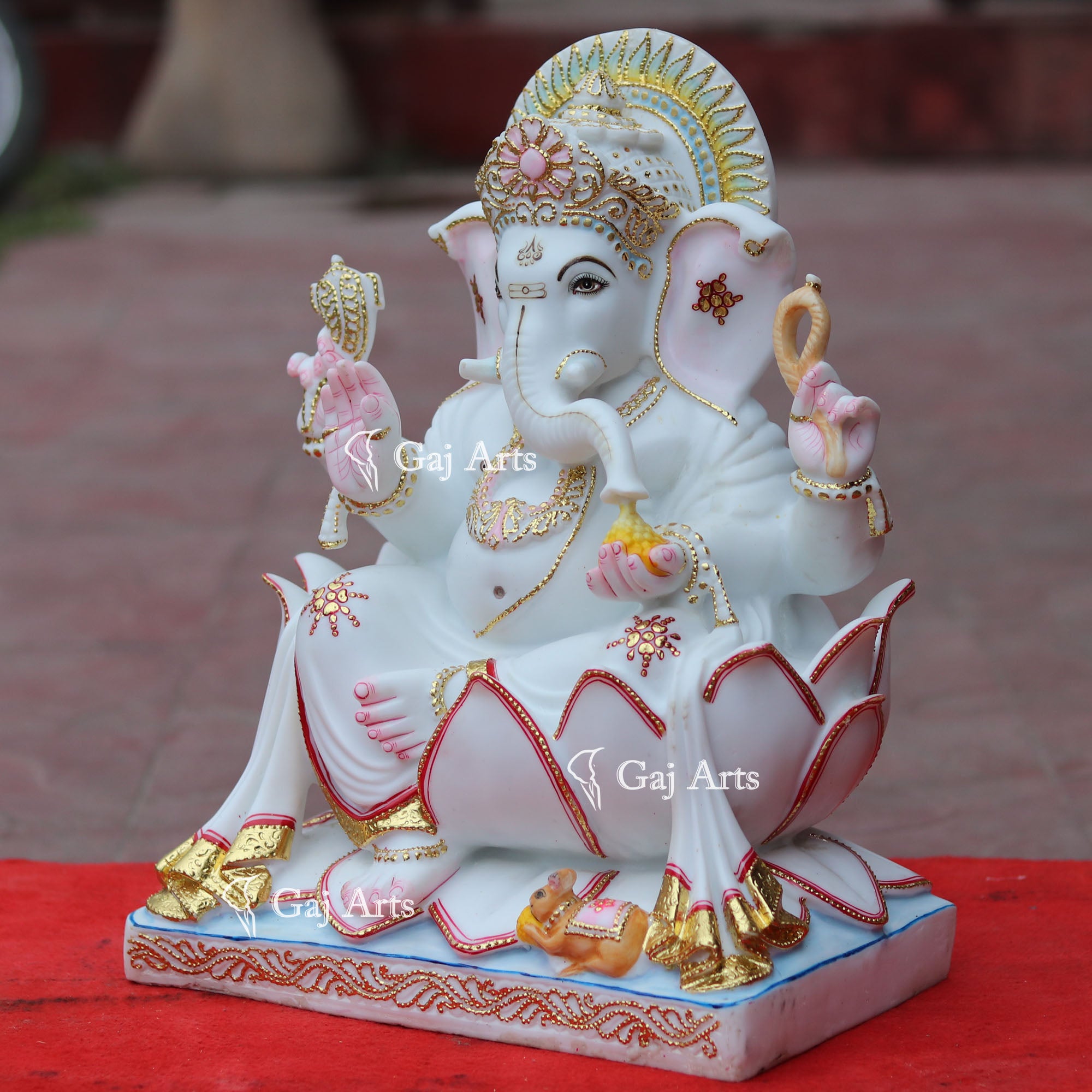 Makrana Marble Powder Ganesh Idol | 18 Inch