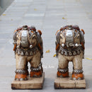 Rajnagar White Marble Elephant Statue | 24 Inch