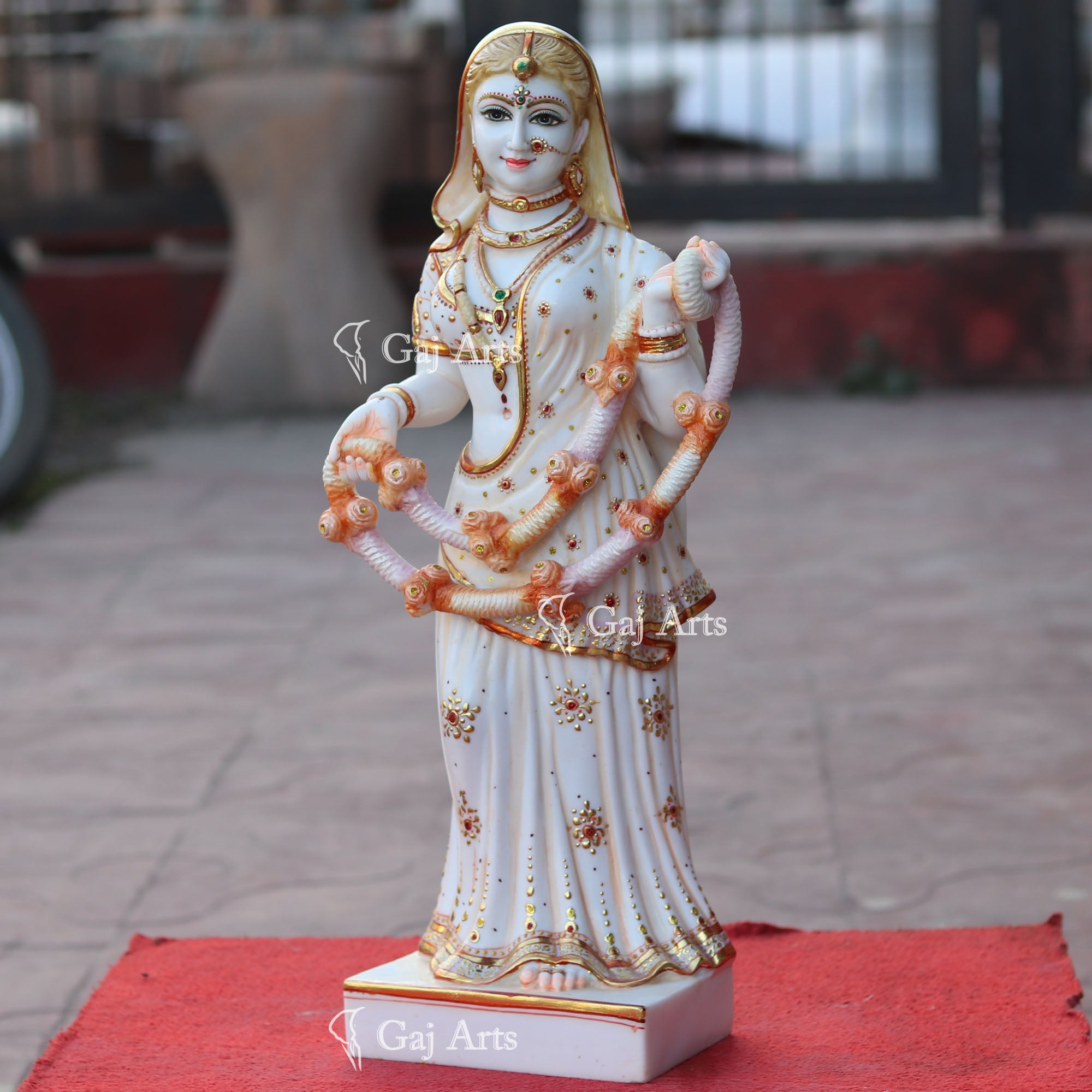 Marble Powder Bani Thani Statue | 24 Inch