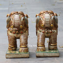 Makrana White Marble Elephant Statue | 24 Inch