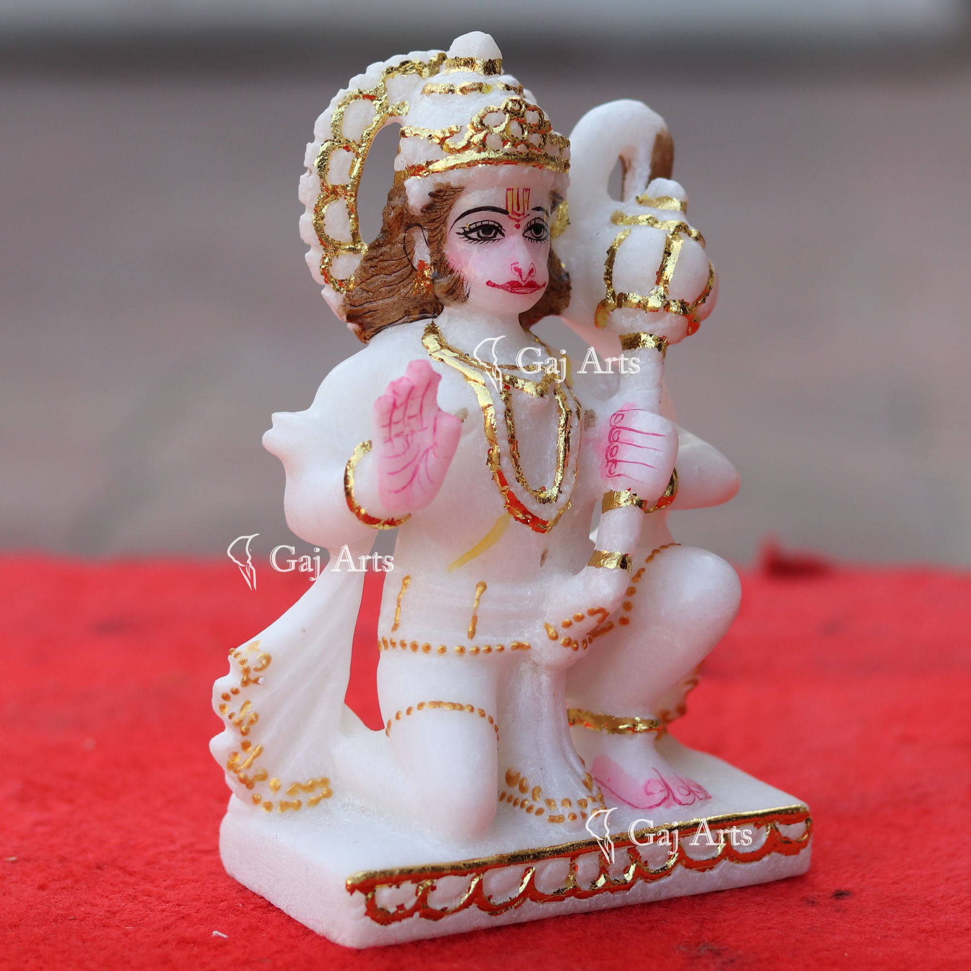 Marble Hanuman Ji Idol | 6 Inch