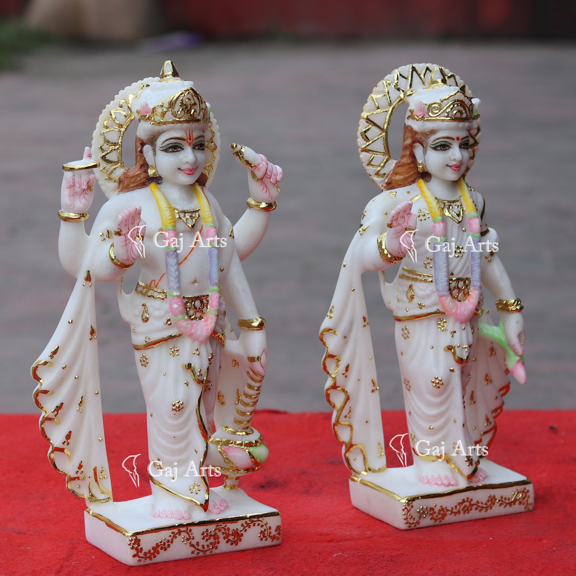 Marble Lakshmi Narayan Idol | 12 Inch