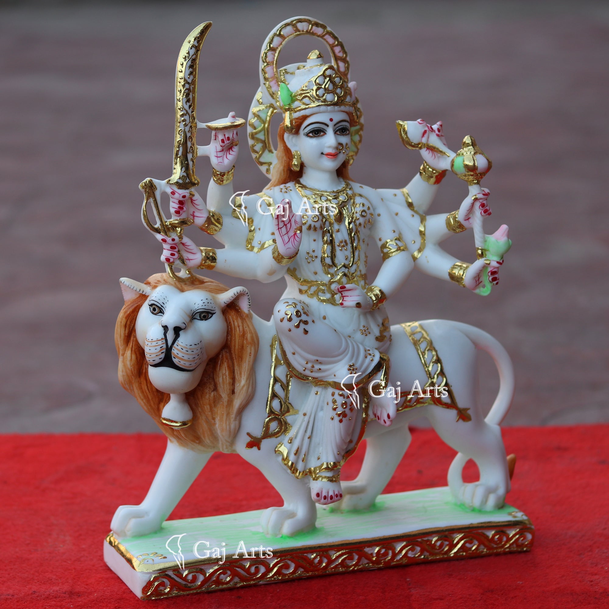 Marble Durga Maa Idol | 15 Inch