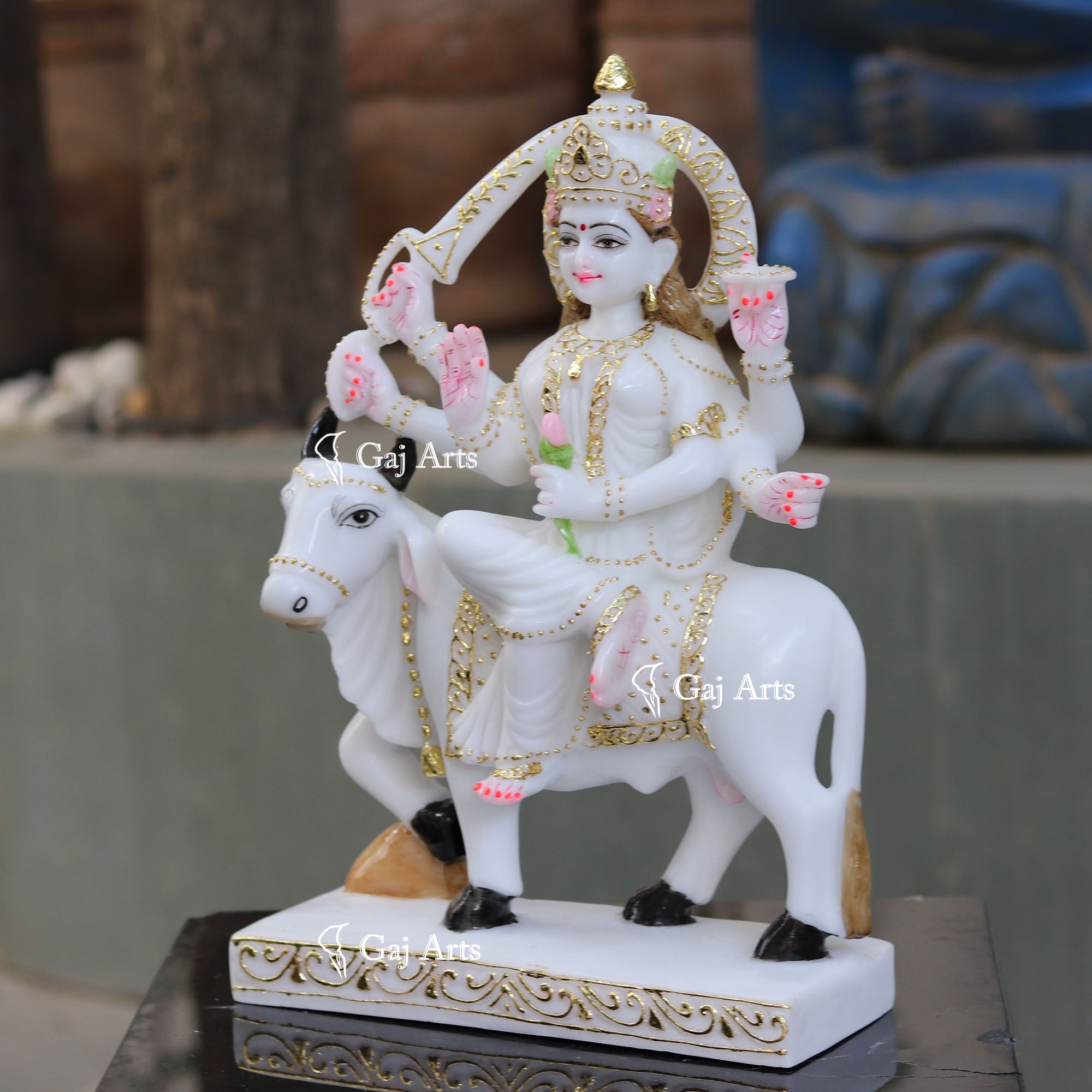 White Marble Umiya Maa Idol | 18 Inch