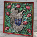 Shreenath Ji Wooden Wall Panel | 24 Inch
