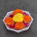 Marble Flower Bowl 6"