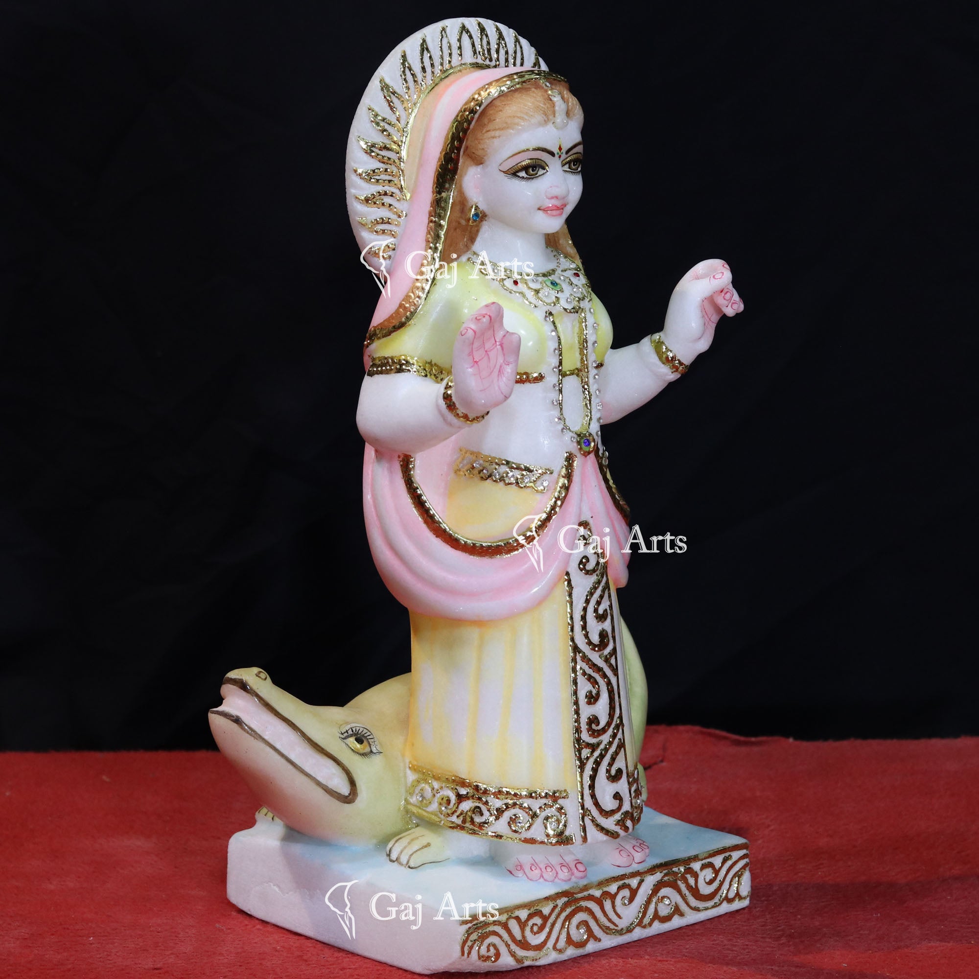 White Makrana Marble Khodiyar Maa Idol | 15 Inch