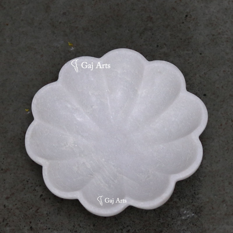 Marble Flower Bowl 6"